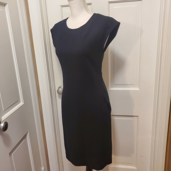 EC Marimekko Black Ponte-Knit Fitted Dress Size XS, Classic, Business - Picture 8 of 13